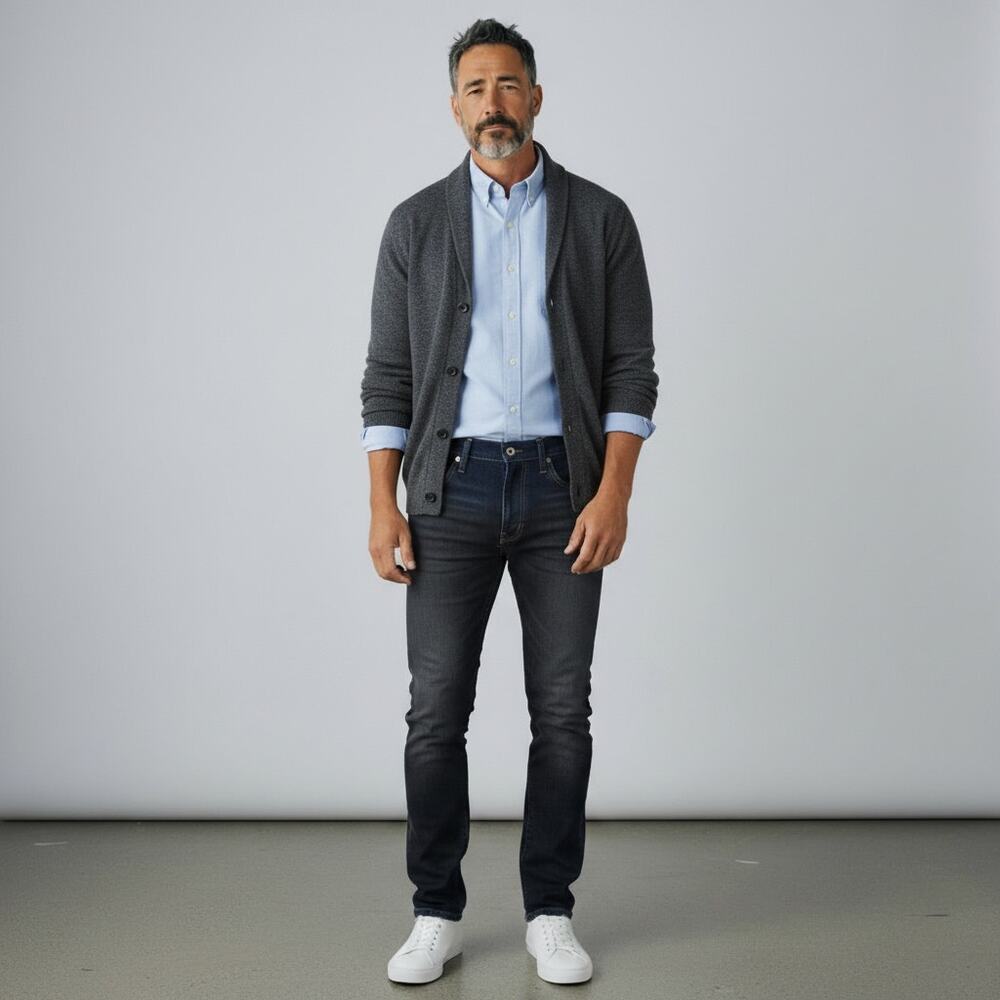 Uniqlo Slim Fit Selvedge Jeans NWOT Men's Sz 34x32 Raw Indigo Stretch Denim